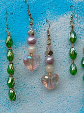 Load image into Gallery viewer, ๐ Soft Aura Crystal Heart Earrings