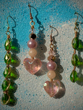 Load image into Gallery viewer, ๐ Soft Aura Crystal Heart Earrings