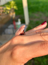 Load image into Gallery viewer, Pink Meadow Jade Flower Ring (Size 6)