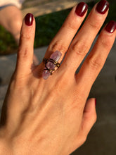 Load image into Gallery viewer, 💜 Crystal Veil Raw Amethyst Ring (Size 6)
