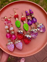 Load image into Gallery viewer, Enchanted Berry Drop Earrings