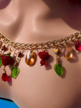 Load image into Gallery viewer, Strawberry Fairy Charm Necklace