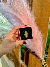 Load image into Gallery viewer, ✨Double Terminated Synthetic Rainbow Opal Crystal Swirl Adjustable Ring