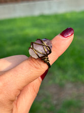 Load image into Gallery viewer, 💜 Majestic Chunky Amethyst Statement Ring (Size 5.5)