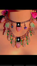 Load image into Gallery viewer, Strawberry Angel Aura Quartz-Charmed Necklace Stack