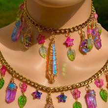 Load image into Gallery viewer, Cotton Candy Quartz Charm Necklaces