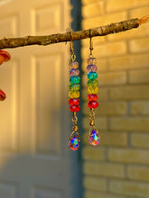 Load image into Gallery viewer, 💜 Violet Prism Drop Earrings