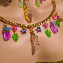 Load image into Gallery viewer, Cotton Candy Quartz Charm Necklaces