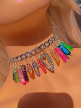 Load image into Gallery viewer, Rainbow Vibes Aura Quartz Choker