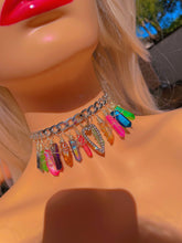 Load image into Gallery viewer, Rainbow Vibes Aura Quartz Choker