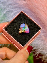 Load image into Gallery viewer, ✨Crisscross Synthetic Rainbow Opal Adjustable Ring