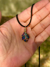 Load image into Gallery viewer, ✨ Solar Prism Rainbow Aura Quartz Necklace ✨