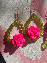 Load image into Gallery viewer, Pink And Green Crystal Earring Collection