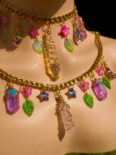 Load image into Gallery viewer, Cotton Candy Quartz Charm Necklaces