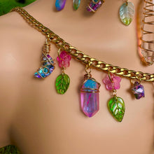 Load image into Gallery viewer, Cotton Candy Quartz Charm Necklaces