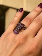 Load image into Gallery viewer, 💜✨ Violet Prism Dichroic Glass Ring (Size 5.5)