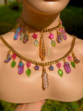 Load image into Gallery viewer, Cotton Candy Quartz Charm Necklaces
