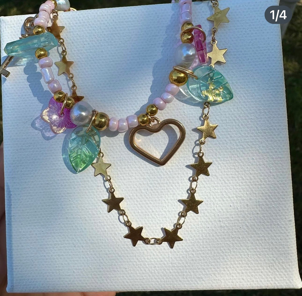 Galaxy Fairy Pearl Necklace