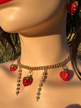 Load image into Gallery viewer, Strawberry Crystal Rhinestone Necklace
