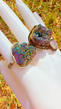 Load image into Gallery viewer, Adjustable Druzy Agate Statement Ring
