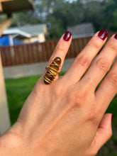 Load image into Gallery viewer, 🐯 Golden Tiger’s Eye Energy Ring (Size 5)
