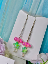 Load image into Gallery viewer, Acrylic Cloud Star Crystal Teardrop Earrings
