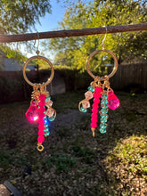 Load image into Gallery viewer, Mermaid Crystal Charm Earrings
