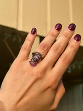 Load image into Gallery viewer, 💜✨ Violet Prism Dichroic Glass Ring (Size 5.5)
