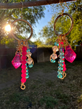 Load image into Gallery viewer, Mermaid Crystal Charm Earrings
