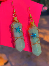 Load image into Gallery viewer, Double Terminated &amp; Polished Green Aventurine W/ Baby Blue Stars
