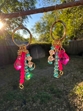 Load image into Gallery viewer, Mermaid Crystal Charm Earrings
