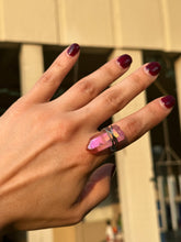 Load image into Gallery viewer, 💗 Cotton Candy Pink Aura Quartz Ring (Size 7.5)
