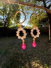 Load image into Gallery viewer, Pink Swarovski Crystal Earrngs
